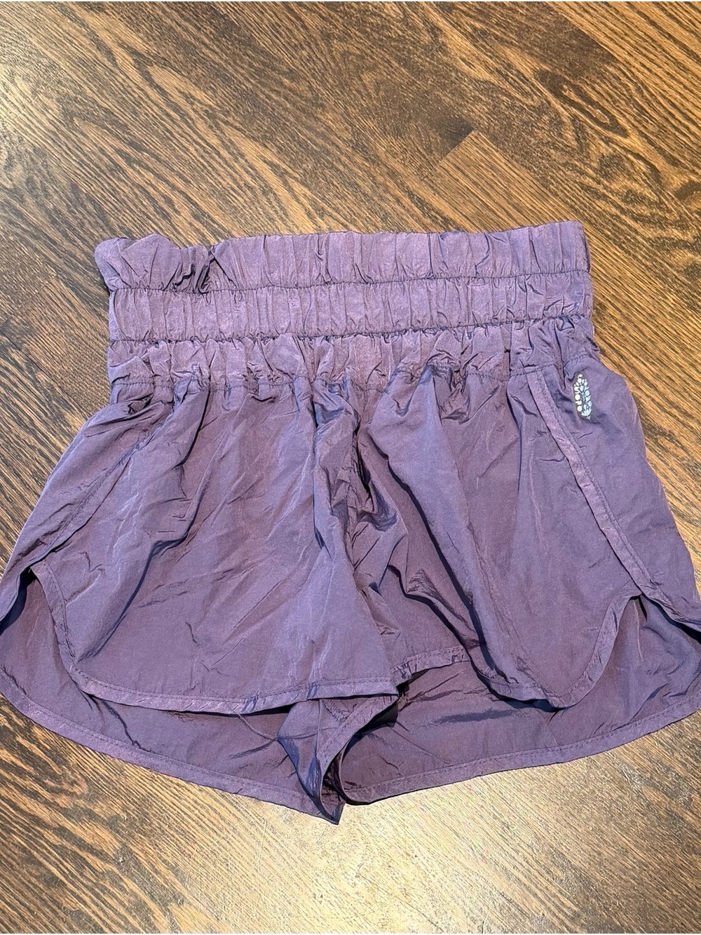 Women's Free People Movement High Waisted Purple Shorts